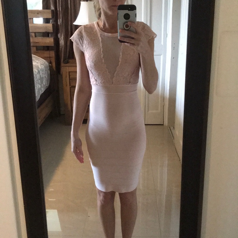 Bebe pink mini dress